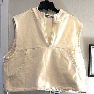 NWOT GRAY LAB Quarter zip sleeveless hoodie vest